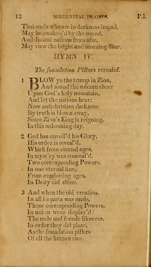 Millennial Praises: containing a collection of gospel hymns, in four parts; adapted to the day of Christ