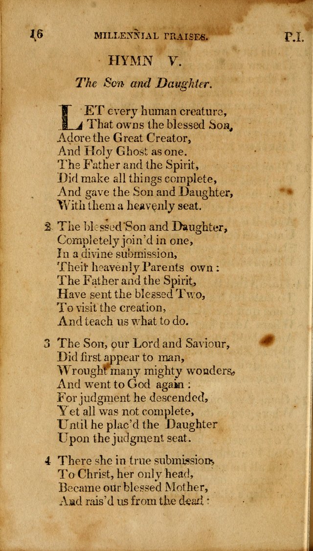 Millennial Praises: containing a collection of gospel hymns, in four parts; adapted to the day of Christ