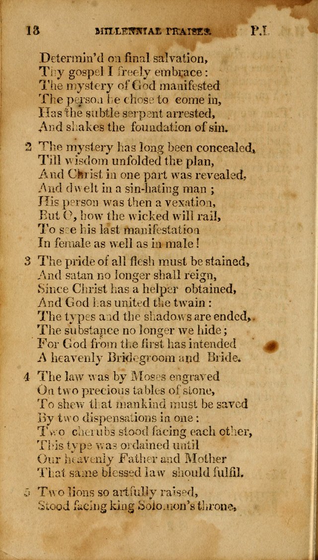 Millennial Praises: containing a collection of gospel hymns, in four parts; adapted to the day of Christ