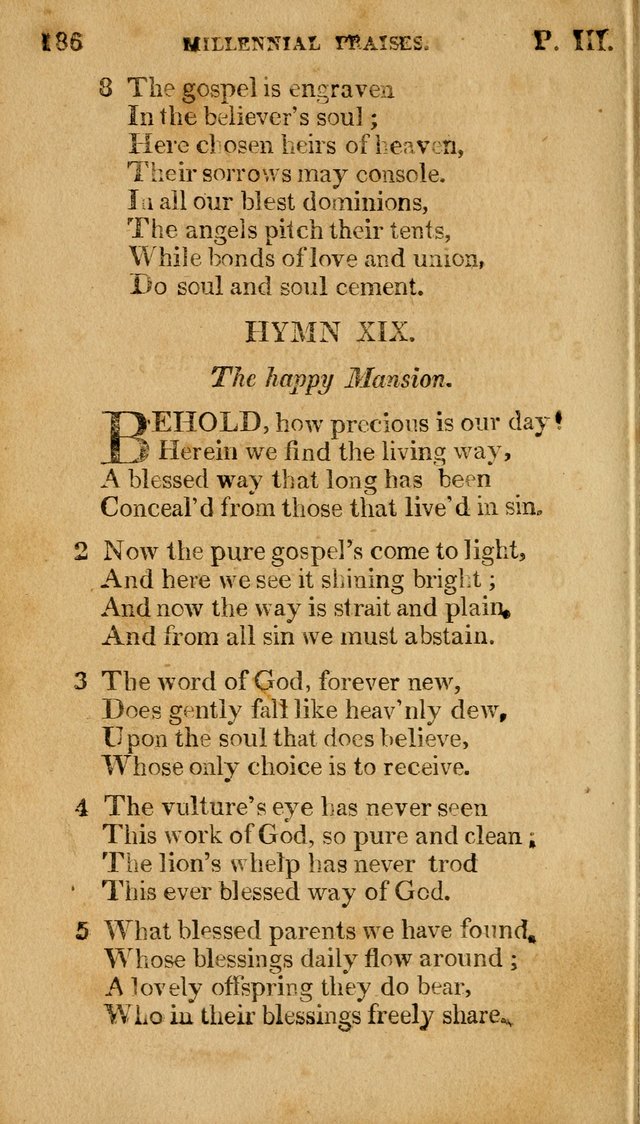 Millennial Praises: containing a collection of gospel hymns, in four parts; adapted to the day of Christ