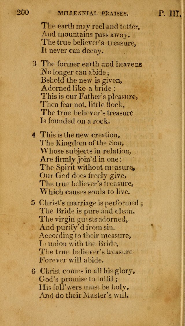Millennial Praises: containing a collection of gospel hymns, in four parts; adapted to the day of Christ