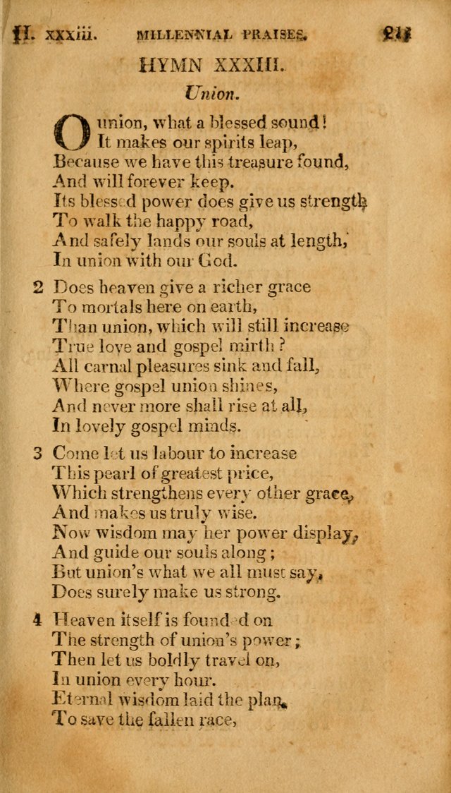 Millennial Praises: containing a collection of gospel hymns, in four parts; adapted to the day of Christ