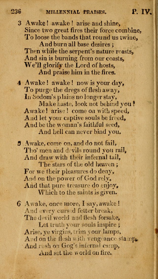 Millennial Praises: containing a collection of gospel hymns, in four parts; adapted to the day of Christ