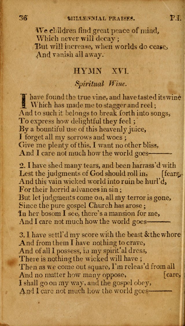 Millennial Praises: containing a collection of gospel hymns, in four parts; adapted to the day of Christ