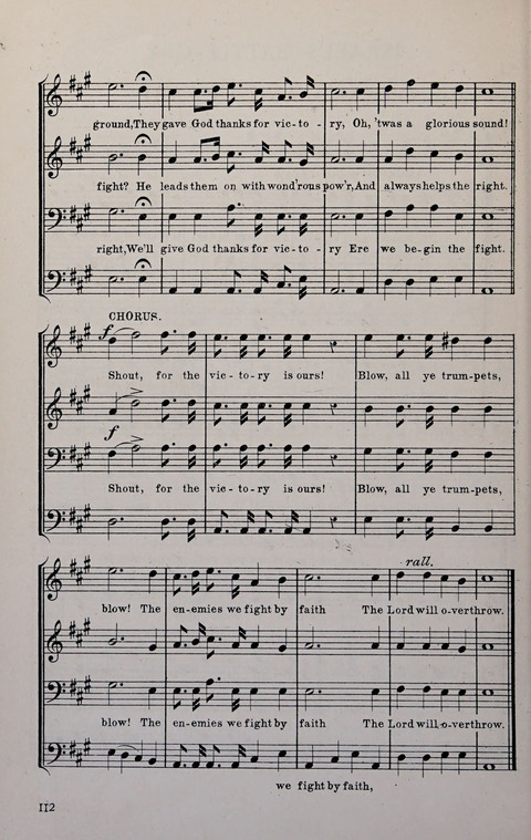 Manly Praise: A Collection of Solos, Quartets, and Choruses, for the Evangelistic Meetings, etc. page 112