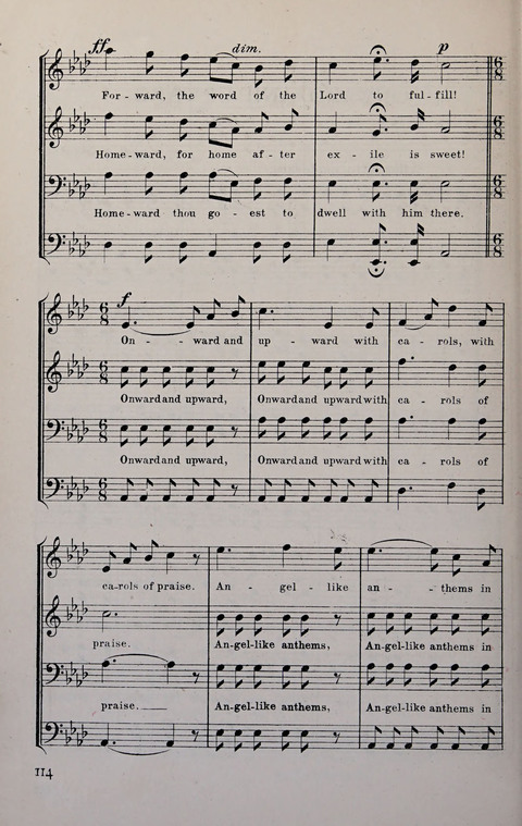 Manly Praise: A Collection of Solos, Quartets, and Choruses, for the Evangelistic Meetings, etc. page 114