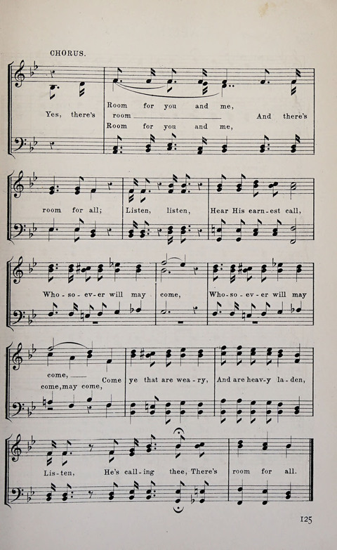 Manly Praise: A Collection of Solos, Quartets, and Choruses, for the Evangelistic Meetings, etc. page 125