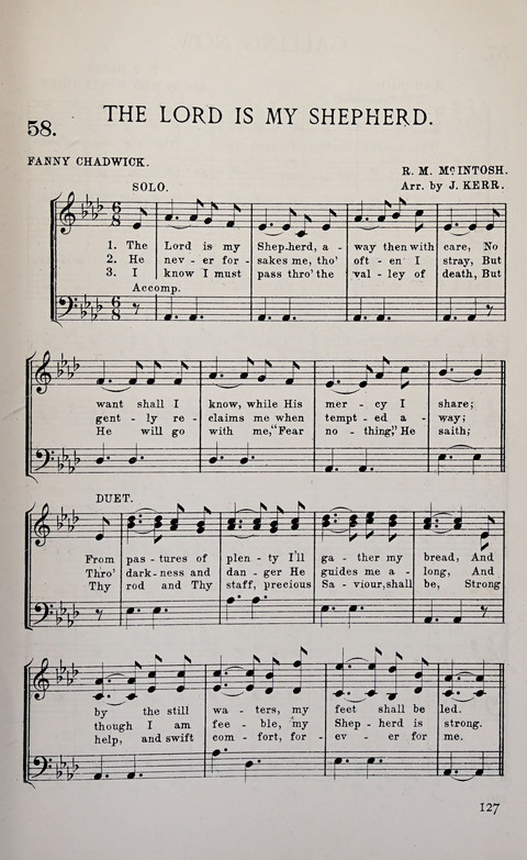 Manly Praise: A Collection of Solos, Quartets, and Choruses, for the Evangelistic Meetings, etc. page 127