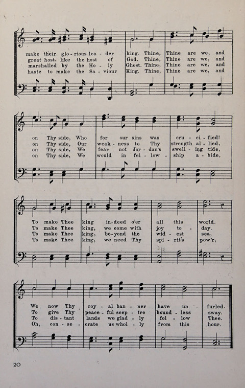 Manly Praise: A Collection of Solos, Quartets, and Choruses, for the Evangelistic Meetings, etc. page 20