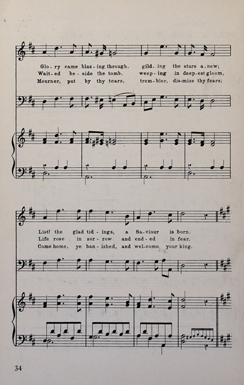 Manly Praise: A Collection of Solos, Quartets, and Choruses, for the Evangelistic Meetings, etc. page 34