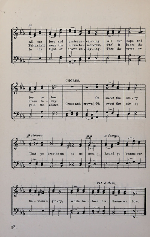 Manly Praise: A Collection of Solos, Quartets, and Choruses, for the Evangelistic Meetings, etc. page 38