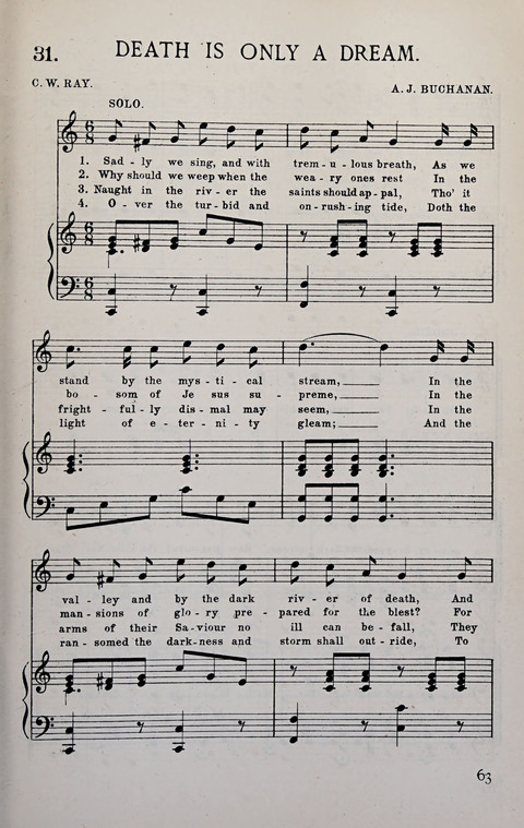 Manly Praise: A Collection of Solos, Quartets, and Choruses, for the Evangelistic Meetings, etc. page 63