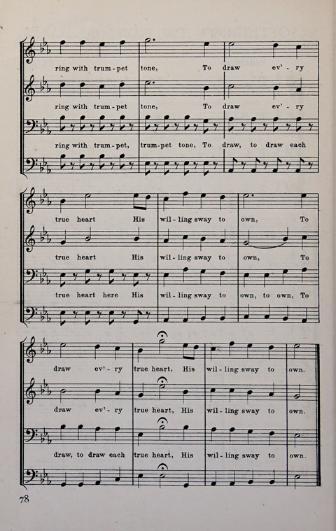 Manly Praise: A Collection of Solos, Quartets, and Choruses, for the Evangelistic Meetings, etc. page 78