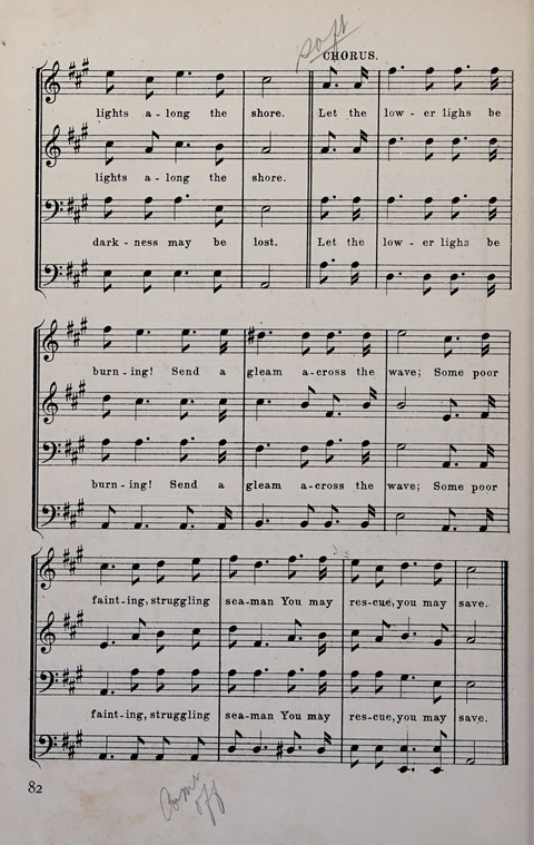 Manly Praise: A Collection of Solos, Quartets, and Choruses, for the Evangelistic Meetings, etc. page 82