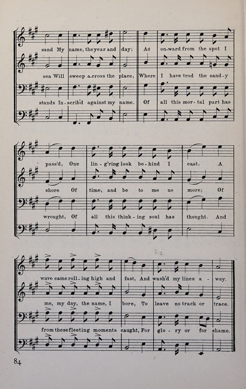 Manly Praise: A Collection of Solos, Quartets, and Choruses, for the Evangelistic Meetings, etc. page 84