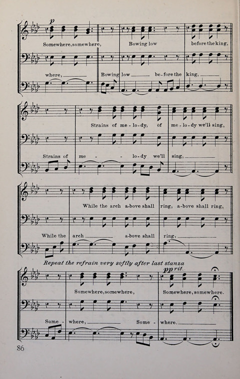 Manly Praise: A Collection of Solos, Quartets, and Choruses, for the Evangelistic Meetings, etc. page 86