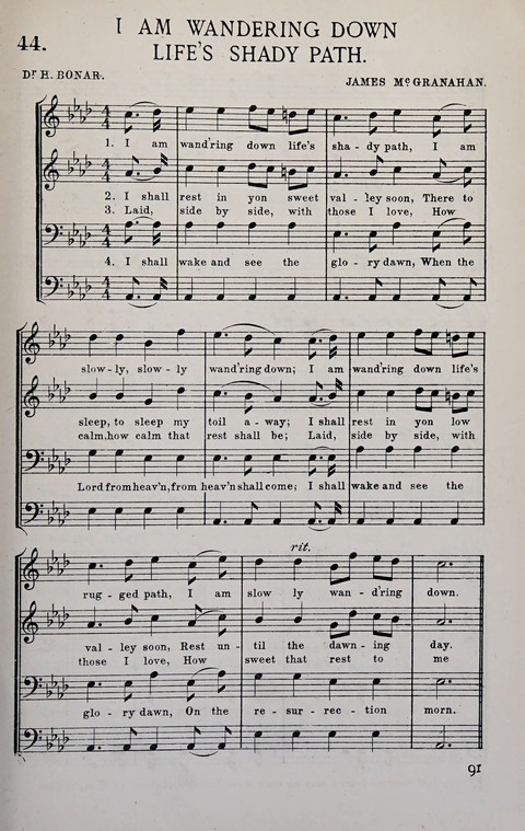 Manly Praise: A Collection of Solos, Quartets, and Choruses, for the Evangelistic Meetings, etc. page 91