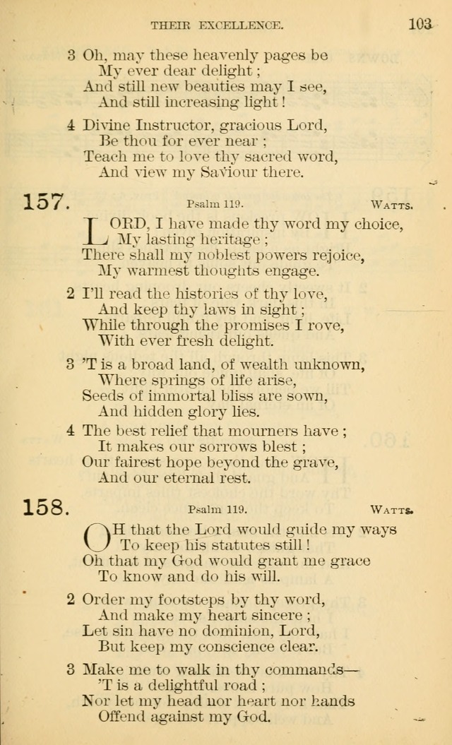 The Manual of Praise for Sabbath and Social Worship page 103