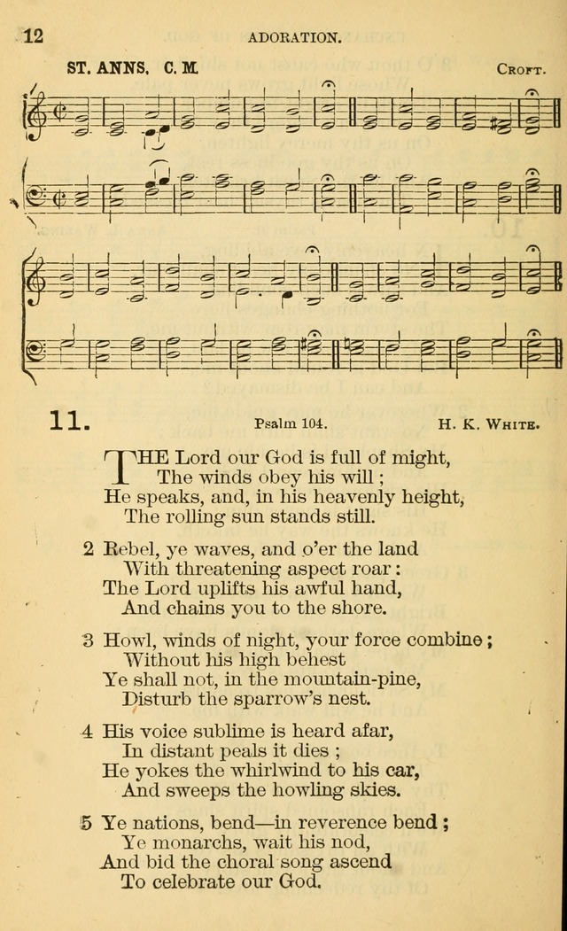 The Manual of Praise for Sabbath and Social Worship page 12