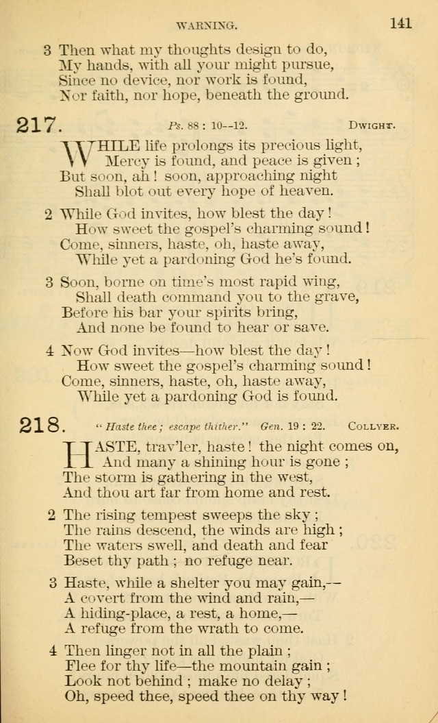 The Manual of Praise for Sabbath and Social Worship page 141