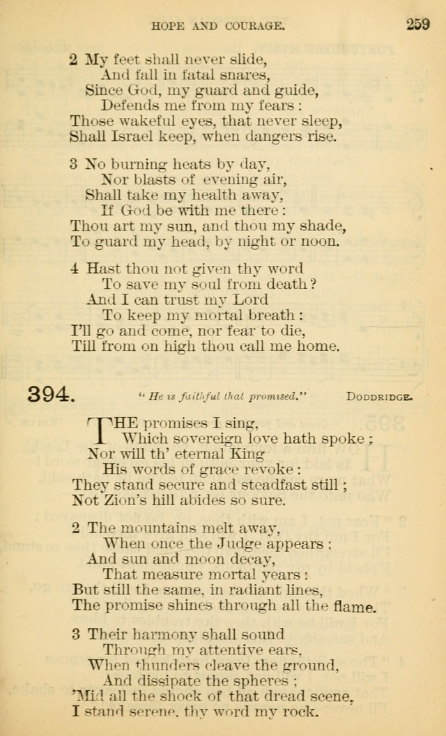 The Manual of Praise for Sabbath and Social Worship page 259