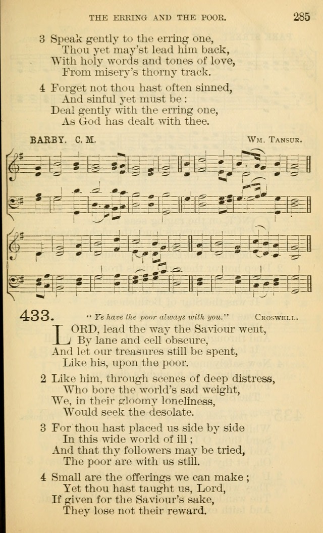 The Manual of Praise for Sabbath and Social Worship page 285