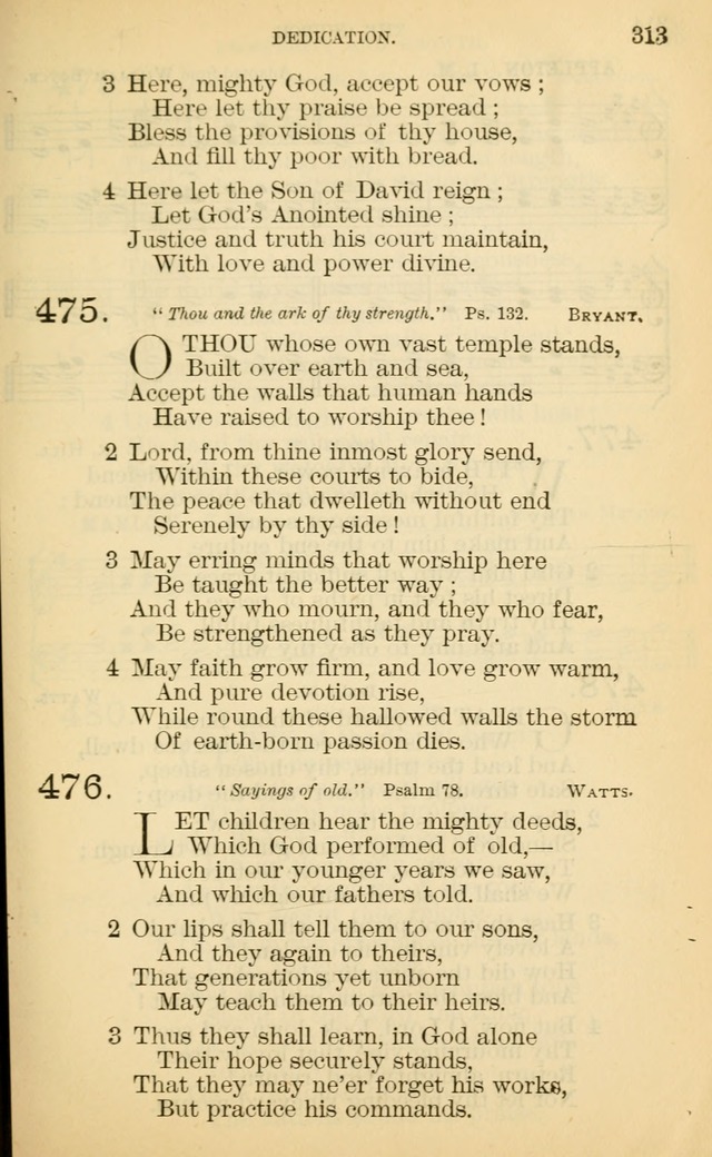 The Manual of Praise for Sabbath and Social Worship page 313