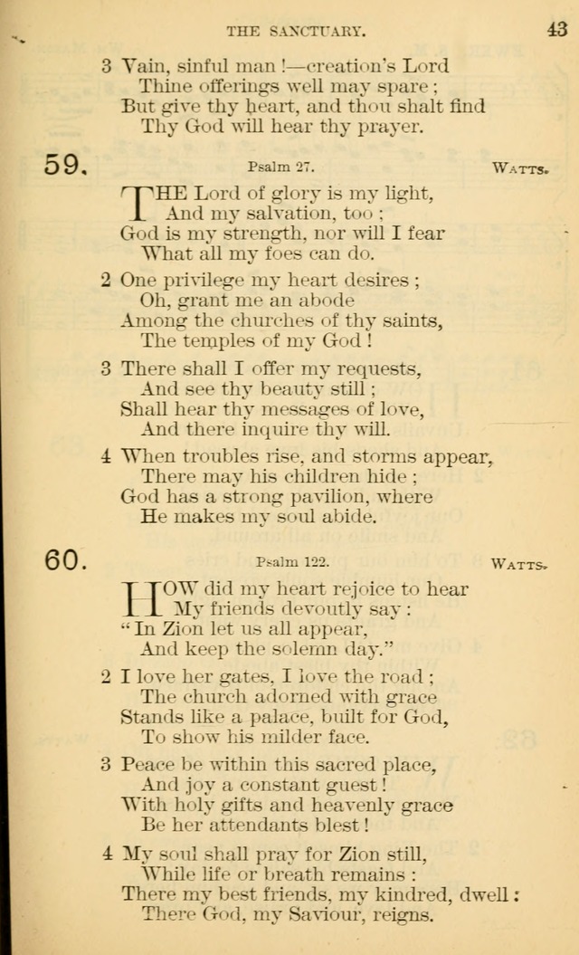 The Manual of Praise for Sabbath and Social Worship page 43