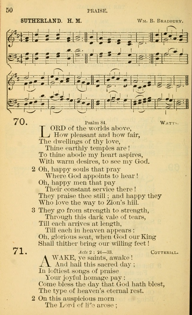 The Manual of Praise for Sabbath and Social Worship page 50