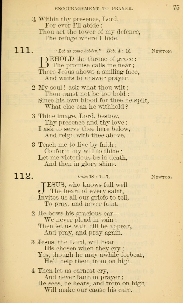 The Manual of Praise for Sabbath and Social Worship page 75