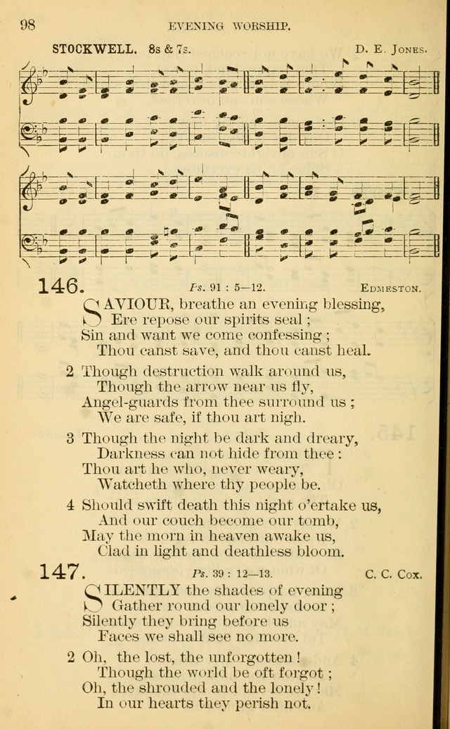 The Manual of Praise for Sabbath and Social Worship page 98