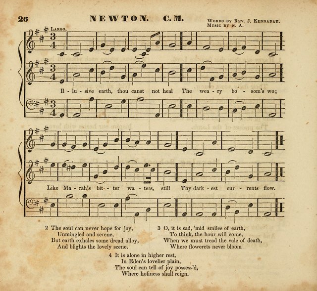 The Musical Repository.: being a collection of popular music, principally original, and adapted to the use of Sabbath-schools, and other juvenile institutions (6th ed.) page 26