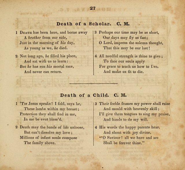 The Musical Repository.: being a collection of popular music, principally original, and adapted to the use of Sabbath-schools, and other juvenile institutions (6th ed.) page 27