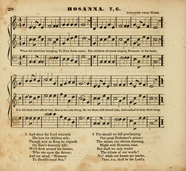 The Musical Repository.: being a collection of popular music, principally original, and adapted to the use of Sabbath-schools, and other juvenile institutions (6th ed.) page 28