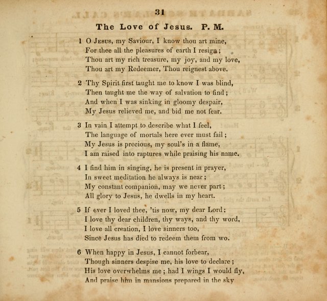 The Musical Repository.: being a collection of popular music, principally original, and adapted to the use of Sabbath-schools, and other juvenile institutions (6th ed.) page 31