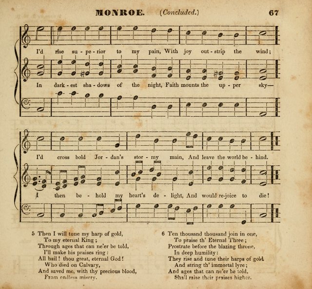 The Musical Repository.: being a collection of popular music, principally original, and adapted to the use of Sabbath-schools, and other juvenile institutions (6th ed.) page 67