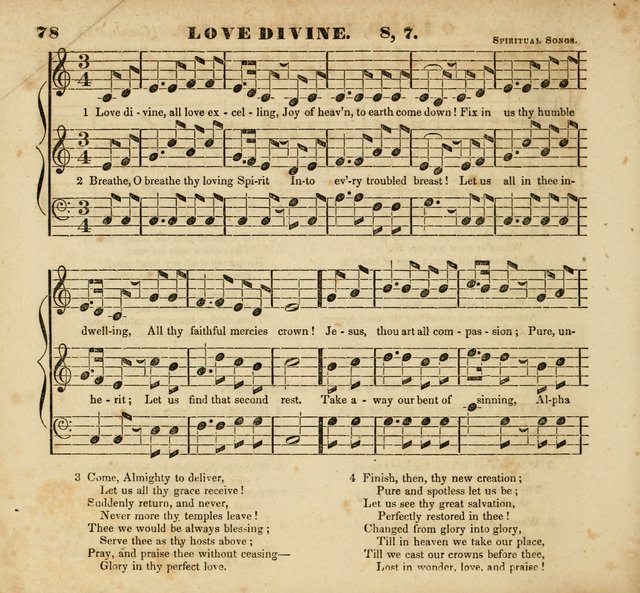 The Musical Repository.: being a collection of popular music, principally original, and adapted to the use of Sabbath-schools, and other juvenile institutions (6th ed.) page 78