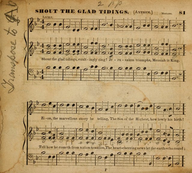 The Musical Repository.: being a collection of popular music, principally original, and adapted to the use of Sabbath-schools, and other juvenile institutions (6th ed.) page 81