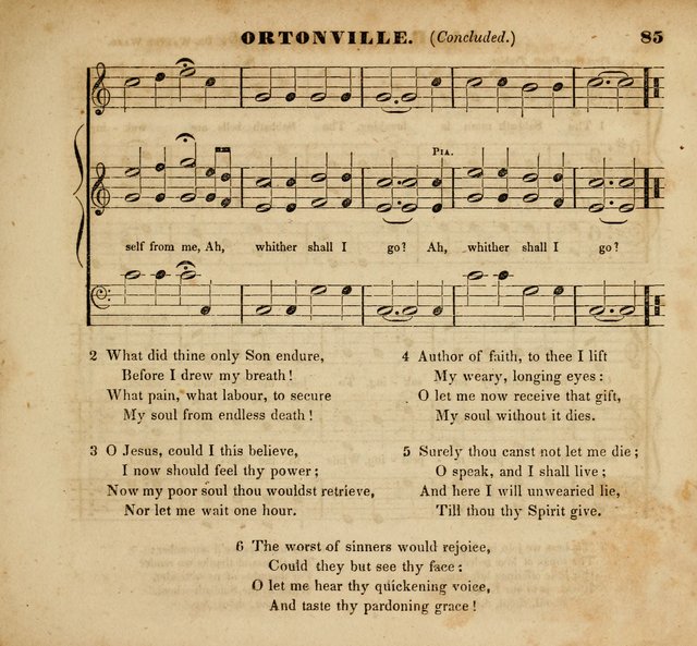 The Musical Repository.: being a collection of popular music, principally original, and adapted to the use of Sabbath-schools, and other juvenile institutions (6th ed.) page 85