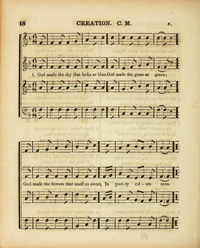 Mission Songs: a collection of hymns and music, designed for Sabbath schools page 18