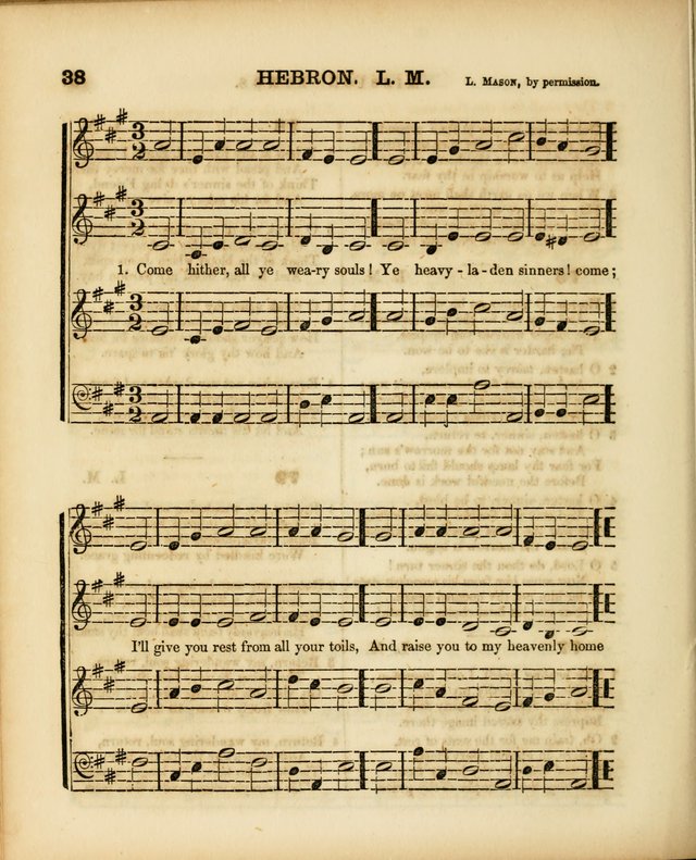 Mission Songs: a collection of hymns and music, designed for Sabbath schools page 38