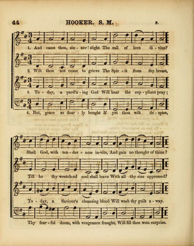 Mission Songs: a collection of hymns and music, designed for Sabbath schools page 44