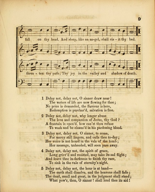 Mission Songs: a collection of hymns and music, designed for Sabbath schools page 9