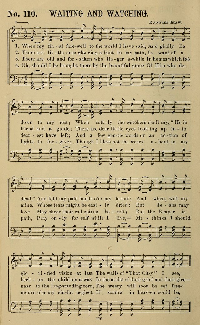 The Morning Star: a collection of new sacred songs, for the Sunday school, prayer meeting, and the social circle page 111