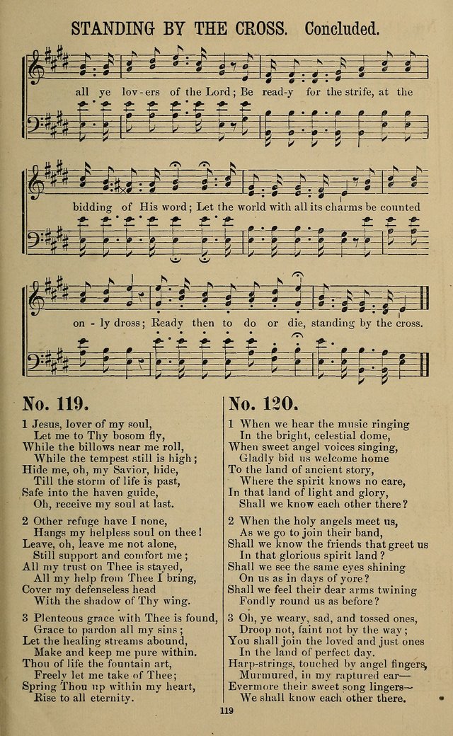 The Morning Star: a collection of new sacred songs, for the Sunday school, prayer meeting, and the social circle page 120