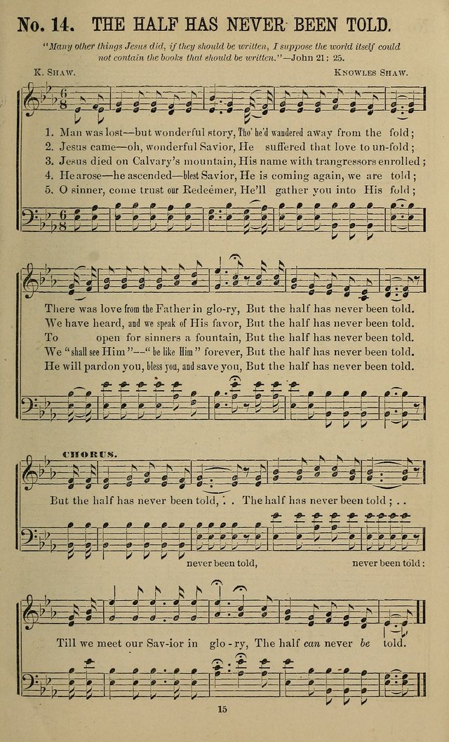 The Morning Star: a collection of new sacred songs, for the Sunday school, prayer meeting, and the social circle page 16