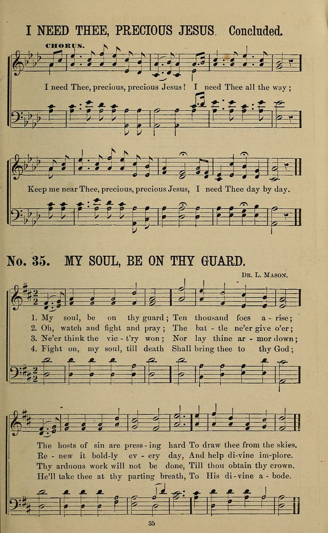 The Morning Star: a collection of new sacred songs, for the Sunday school, prayer meeting, and the social circle page 36