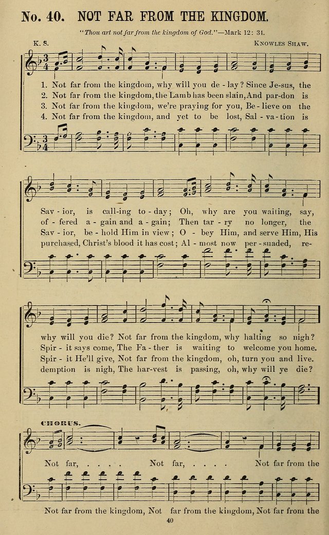 The Morning Star: a collection of new sacred songs, for the Sunday school, prayer meeting, and the social circle page 41