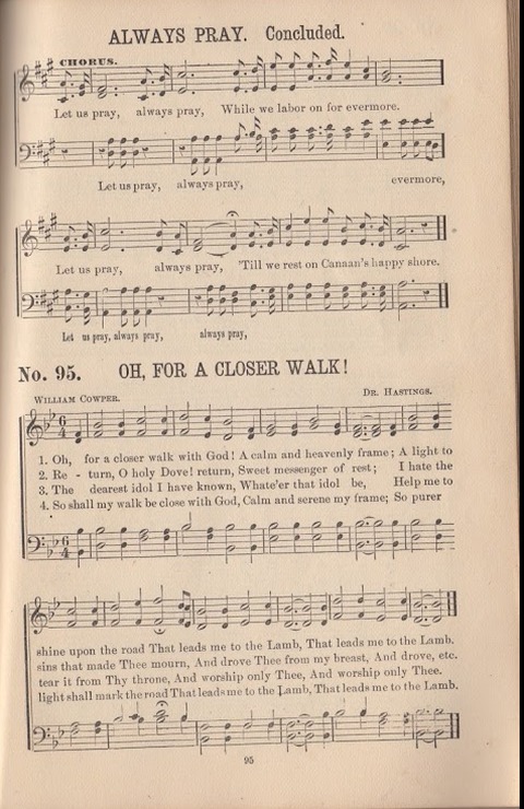 The Morning Star: a collection of new sacred songs, for the Sunday school, prayer meeting, and the social circle page 96