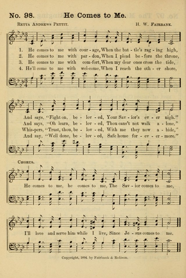 The Message in Song: for use in Sunday schools, young people